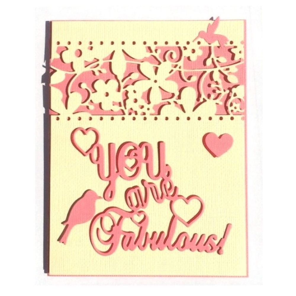 Floral Card Band Die / Suaje de Orilla Floral Dados de Corte / Suajes / Troqueles Frantic Stamper