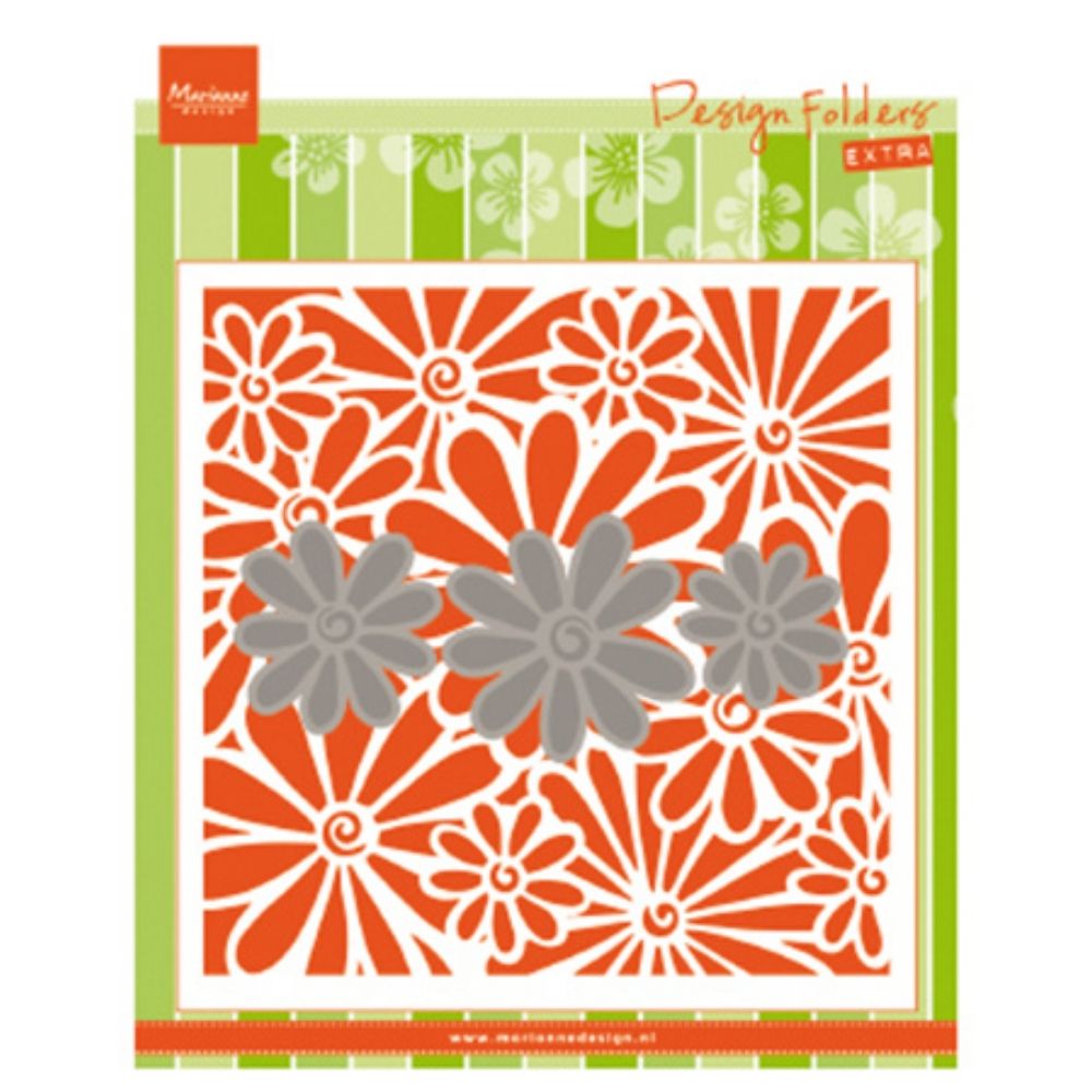 Embossing Folder & Die Daisies / Suajes y Folder de Grabado de Margaritas Dados de Corte / Suajes / Troqueles Leane Creatief