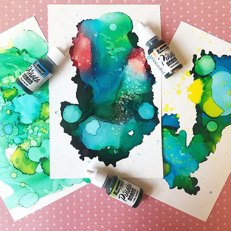 Piñata Alcohol Baja Blue/ Tinta al Alcohol Azul Claro Tintas al Alcohol Jacquard