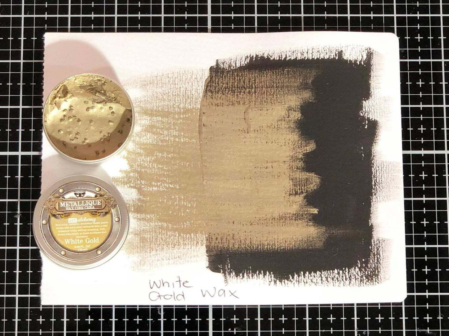 Finnabair Art Alchemy Metallique Wax White Gold / Pasta Metálica Oro Blanco Pintura y Medios Mixtos Prima Marketing