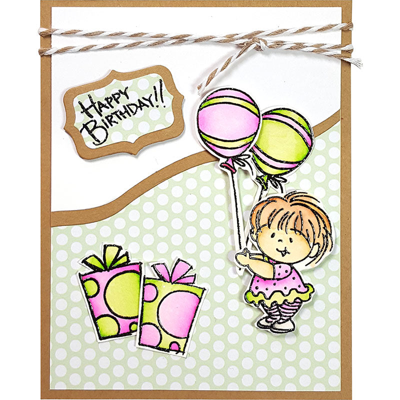 Birthday Kids Clear Stamps / Sellos de Cumpleaños Sellos Stampendous