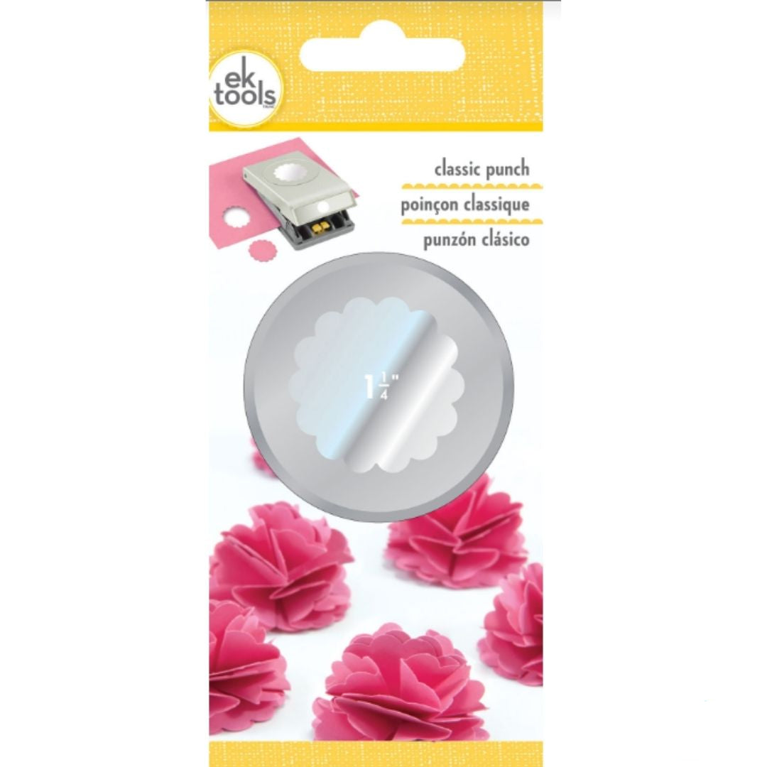 Slim Punch Scalloped Circle 1 1/4" / Perforadora de Círculo de Escalopa 3.17 cm Perforadoras Ek Success