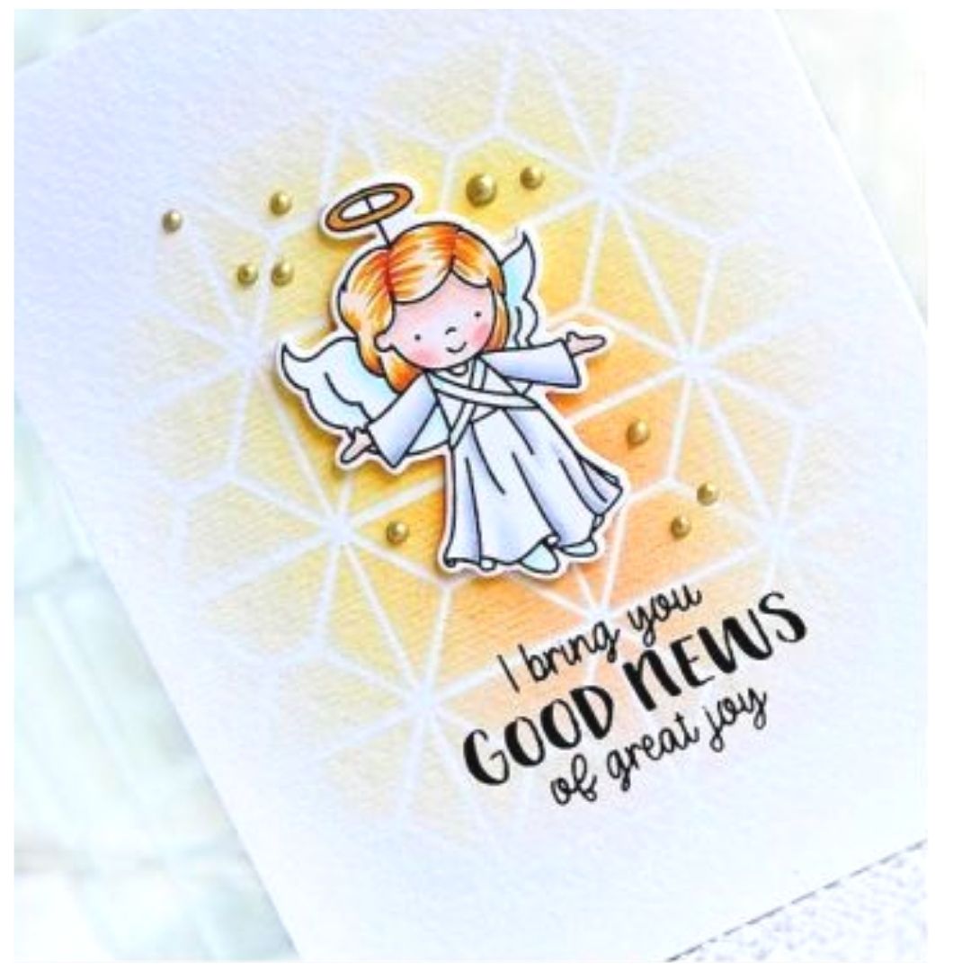 Clear Stamps Angel Wings with Dies / Sellos Alas de Angel con Troqueles Dados de Corte / Suajes / Troqueles Neat & Tangled