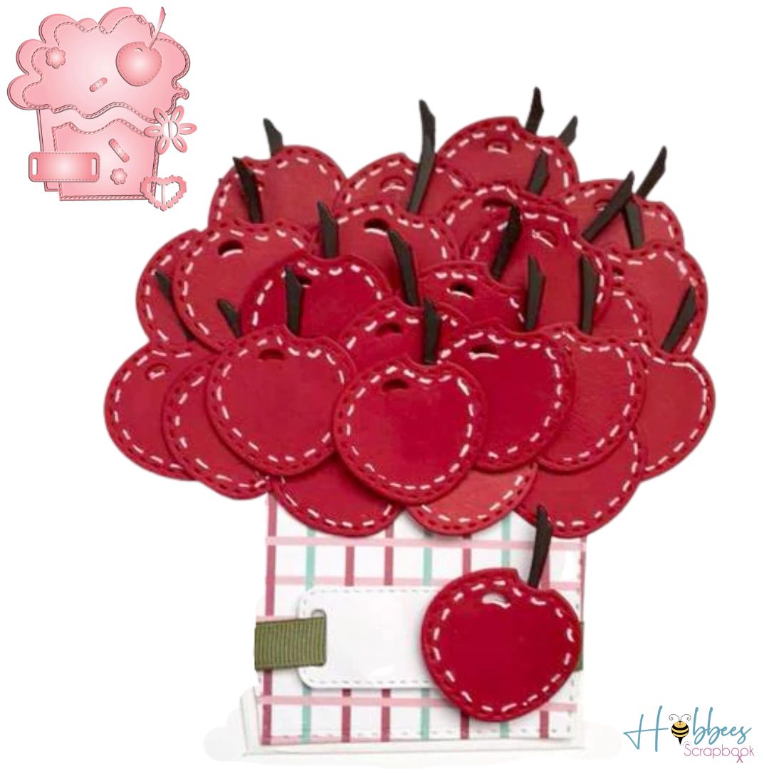 Build a Card Cherry on Top Dies / Suajes de Corte de Cupcake de Cereza Dados de Corte / Suajes / Troqueles LDRS Creative
