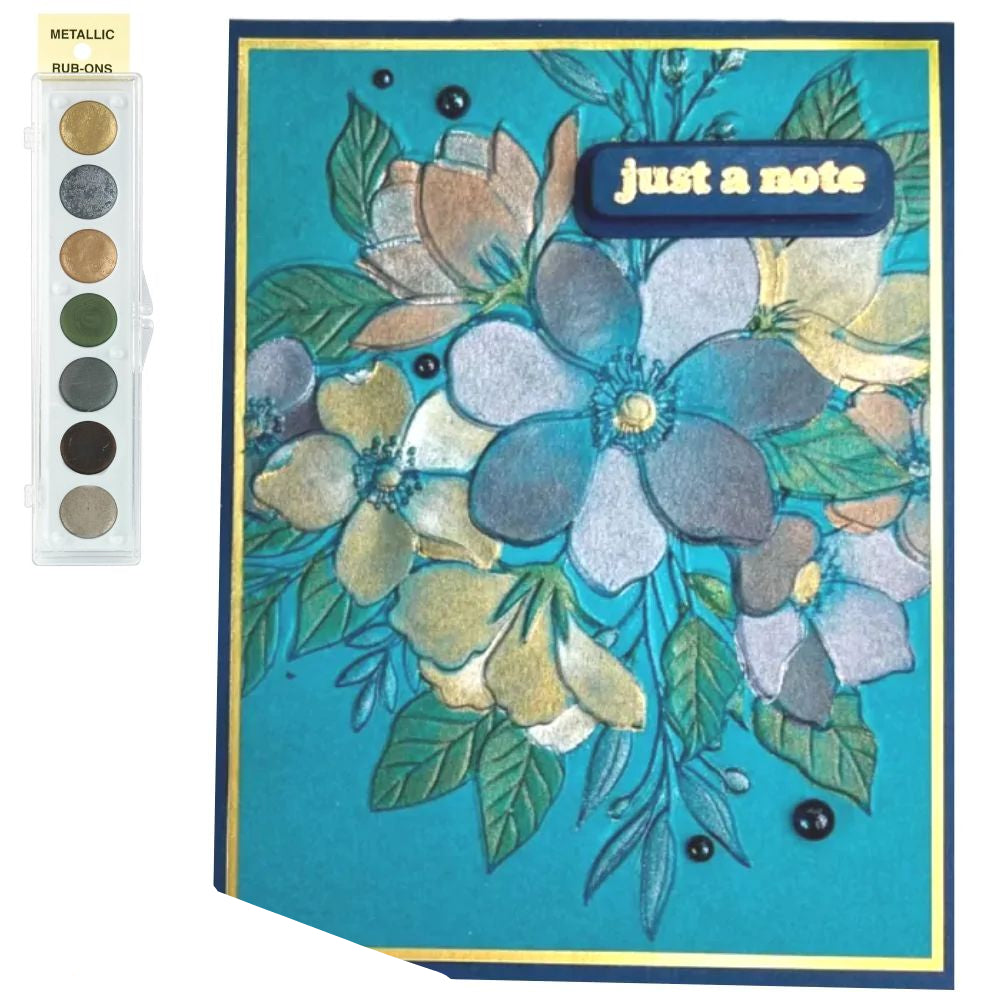 Metallic Rub-On Paint Palette 2 / Pintura Metálica para Frotar Pintura y Medios Mixtos Craft T Products