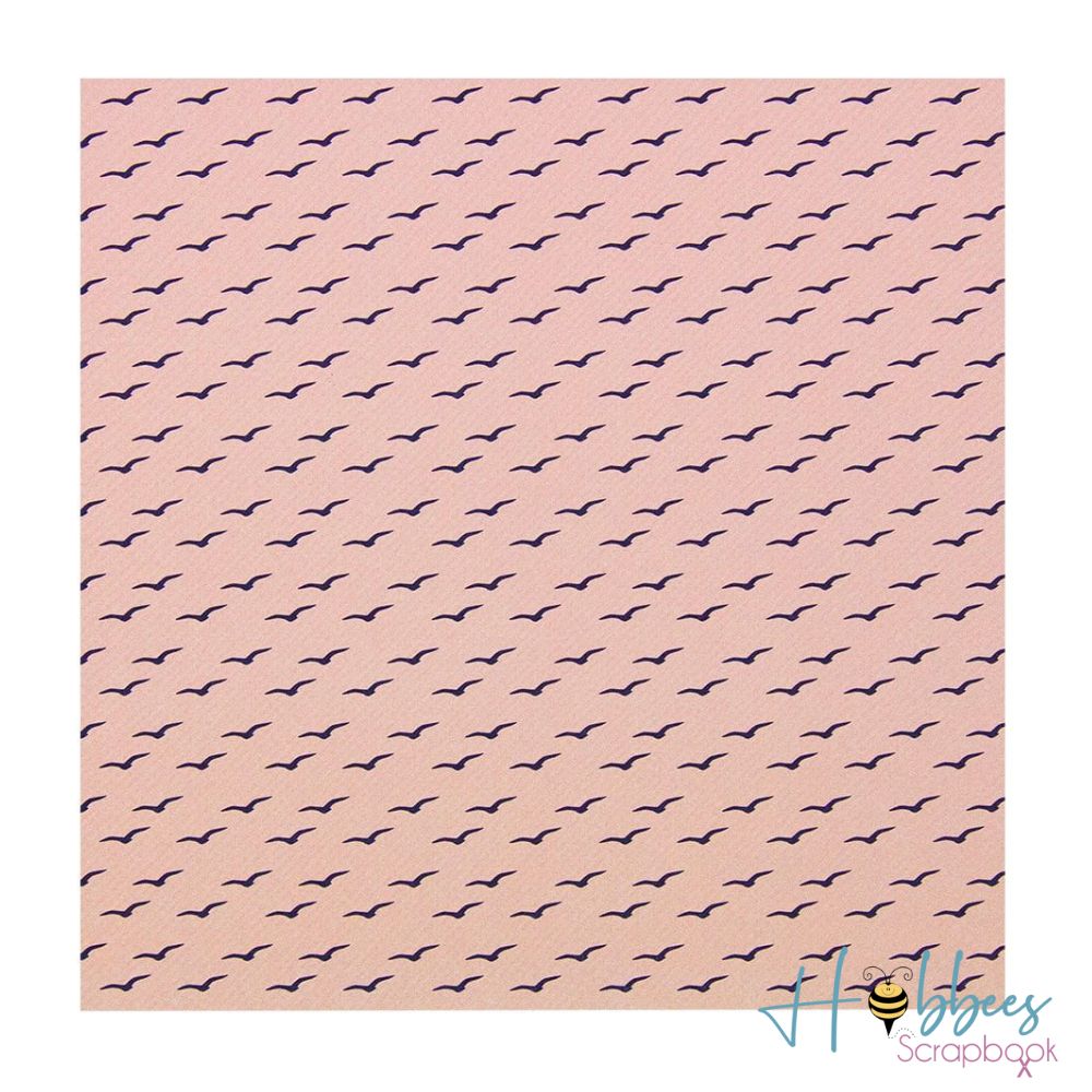 Mixed Card Pack Coral Skies / Papel en Tonos Azúl y Coral 6"x6" Papel Tonic Studios