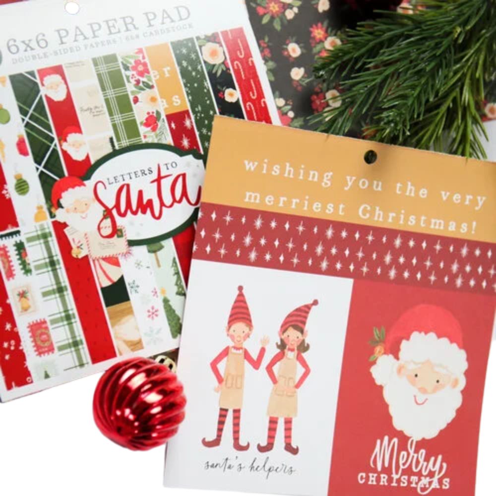 Letters to Santa Paper Pad 6 " / Bloc de Papel Navideño Papel Carta Bella