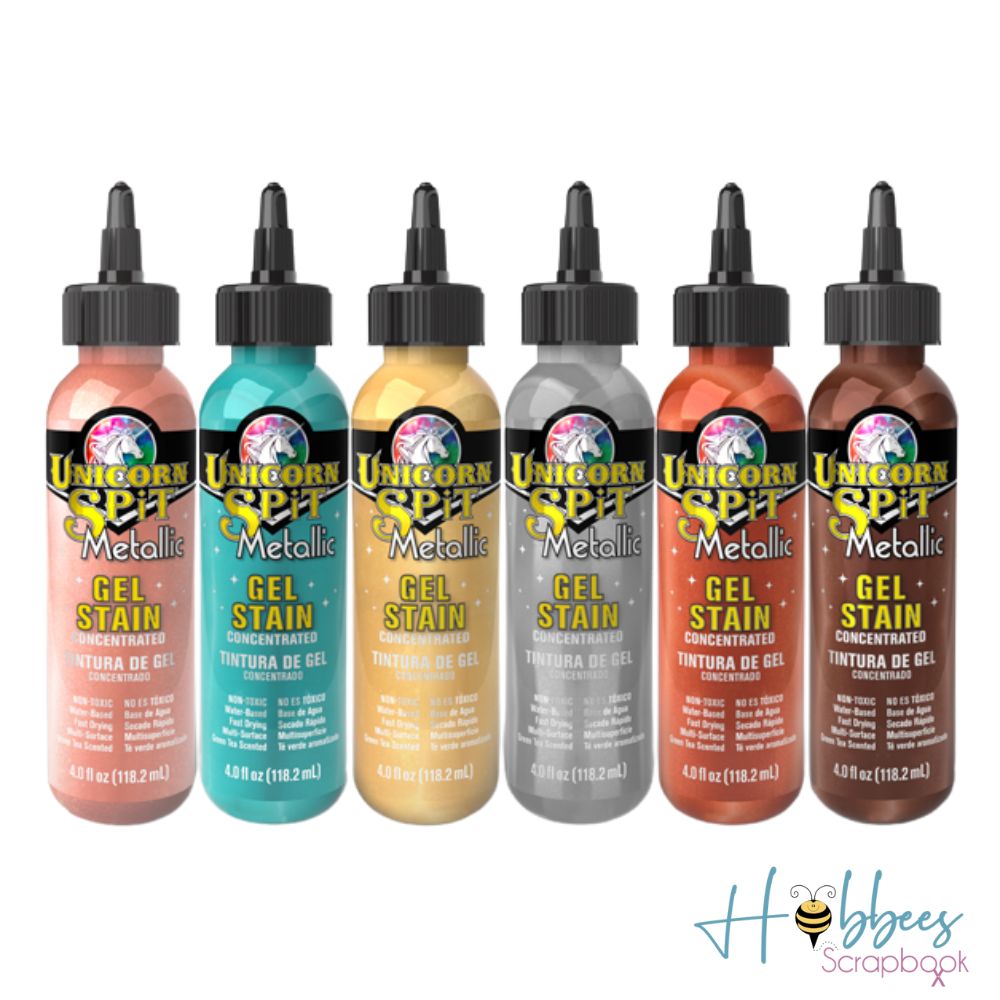 Sparkling Wood Stain & Glaze Metallic Zeus / Tinta y Esmalte Multi Superficies Pintura y Medios Mixtos Unicorn Spit