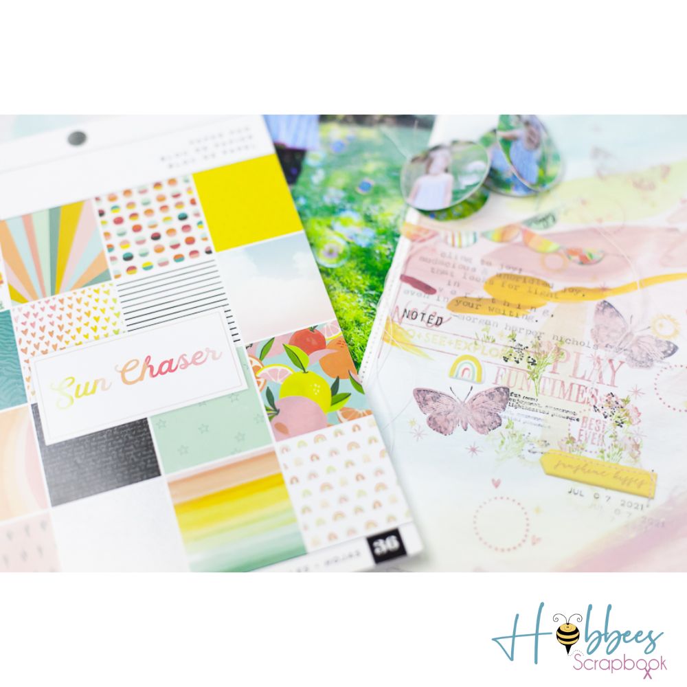 Heidi Swapp Single-Sided Paper Pad 6 x 8" Sun Chaser / Block de Papel Cazador de Sol Papel Heidi Swapp