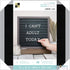Framed Letterboard with Letters / Tablero de Mensajes