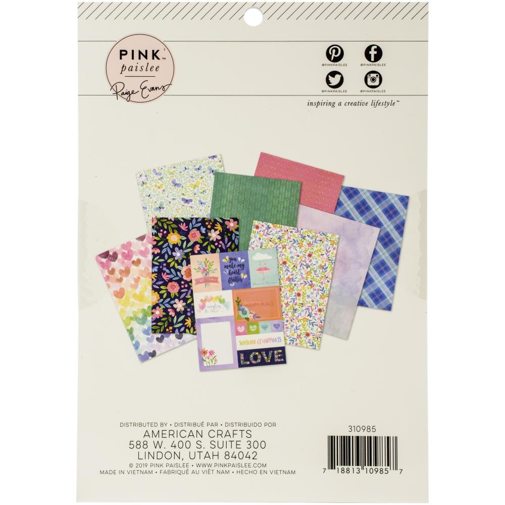 Bloom Street Paper Pad 6x8" / Block de Papel Floreciendo Papel Pink Paislee
