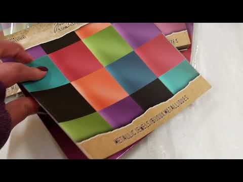 Metallic Jewel Paper Pad 8X8" / Bloc de Papel Metálico Papel Tim Holtz