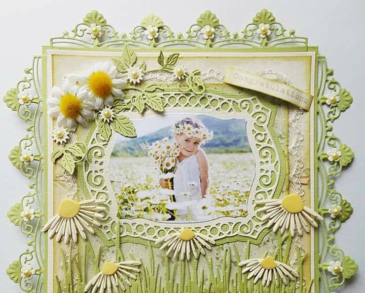 Cut-emboss Die Sunflower / Sueje Realce Girasol Dados de Corte / Suajes / Troqueles Joy Crafts