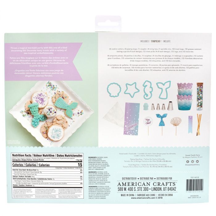 Mermaid Decorating Kit / Set Para Hacer y Decorar Galletas de Sirena Repostería Sweet Tooth Fairy