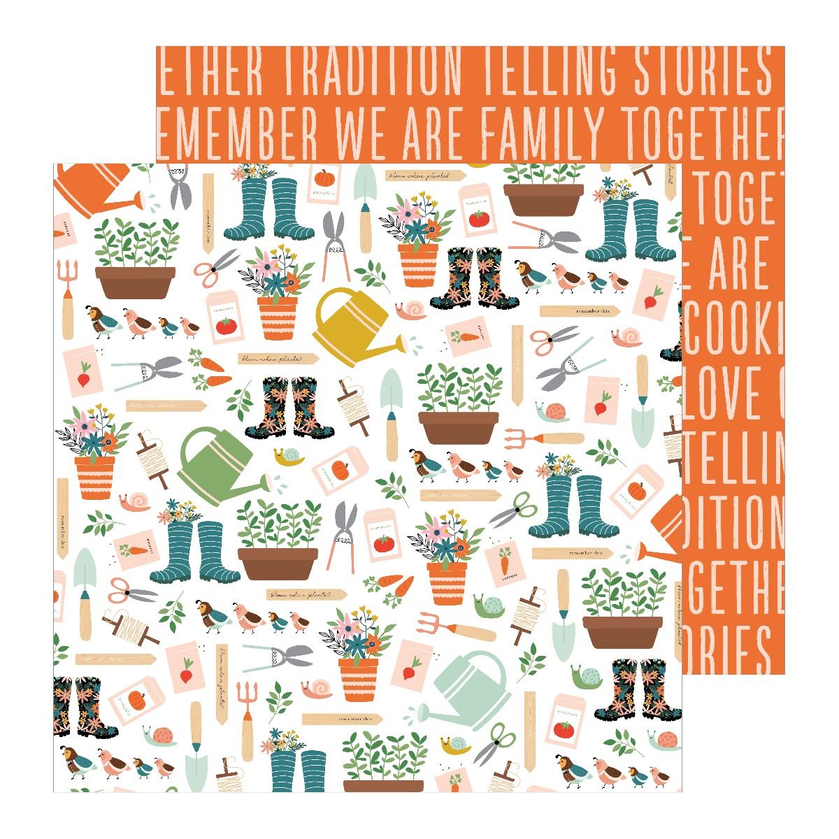 This is family Paper Pad / Block de Papel Decorado Papel American Crafts