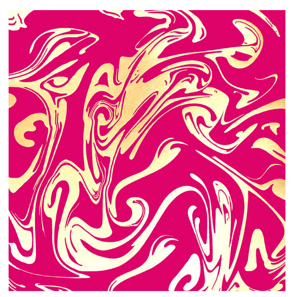 Paper Marble Gold & Pink / Hoja de Cartulina Marmoleada Papel, Hojas Sueltas American Crafts