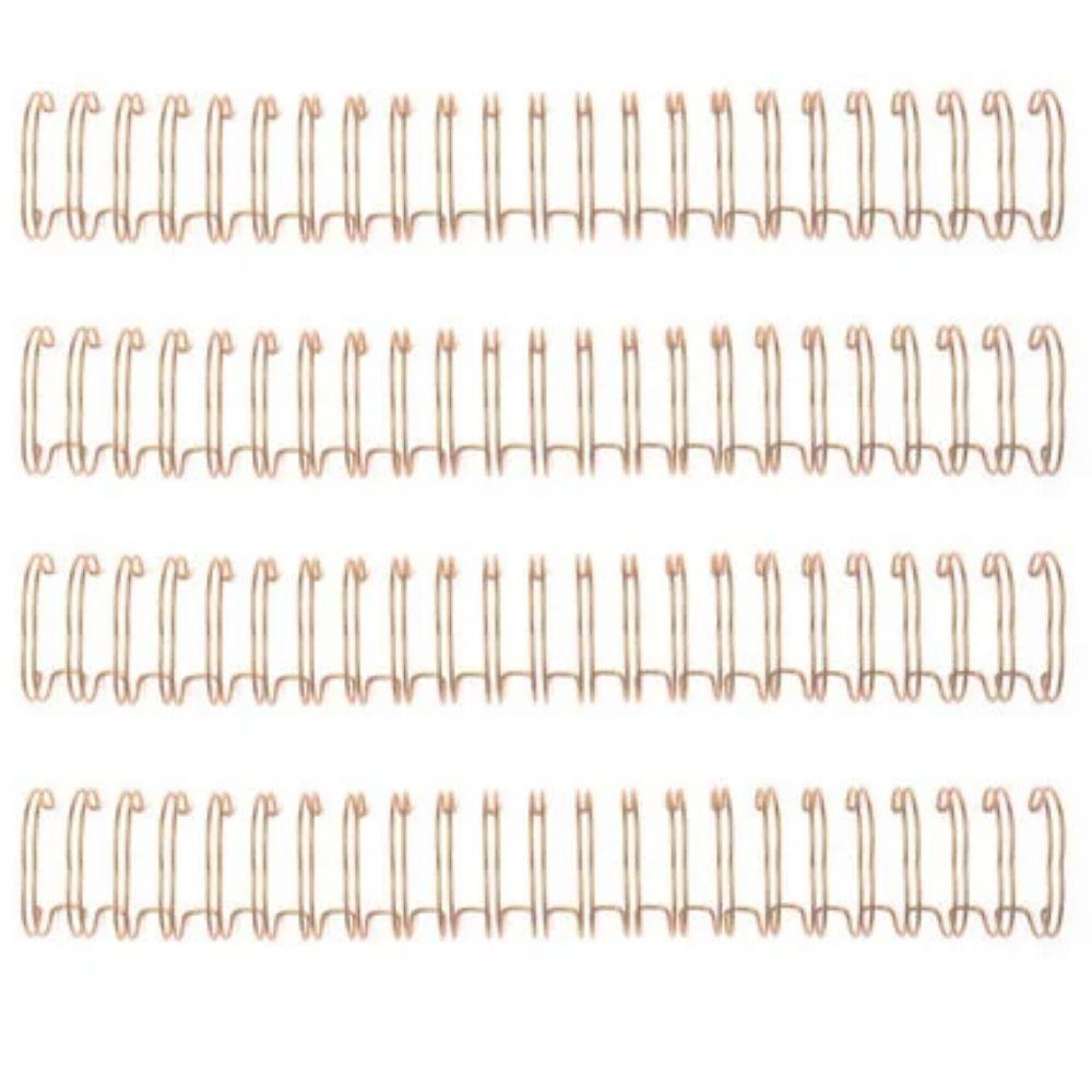 Cinch Wires Rose Gold 0.625" / 4 Arillos Metálicos Oro Rosa Arillos para Engargolar We R Memory Keepers