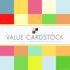 Value Cardstock 12 x 12" / 102 Hojas de Cartulina de Colores Papel DCWV