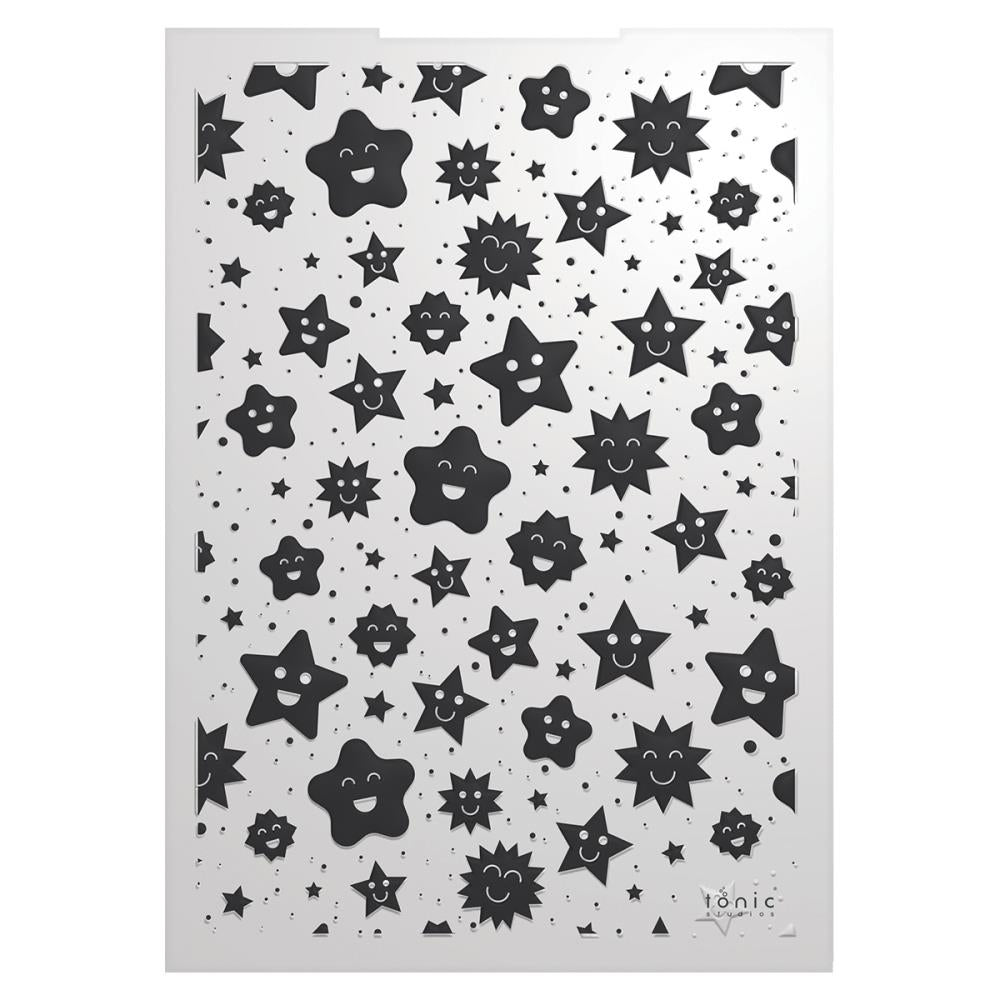 Cutesy Stars 3D  Embossing Folder / Folder de Grabado Estrellitas Folders de Grabado Tonic Studios