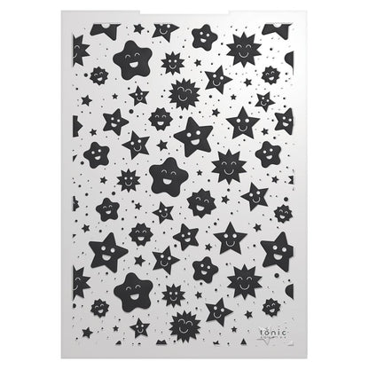Cutesy Stars 3D  Embossing Folder / Folder de Grabado Estrellitas Folders de Grabado Tonic Studios