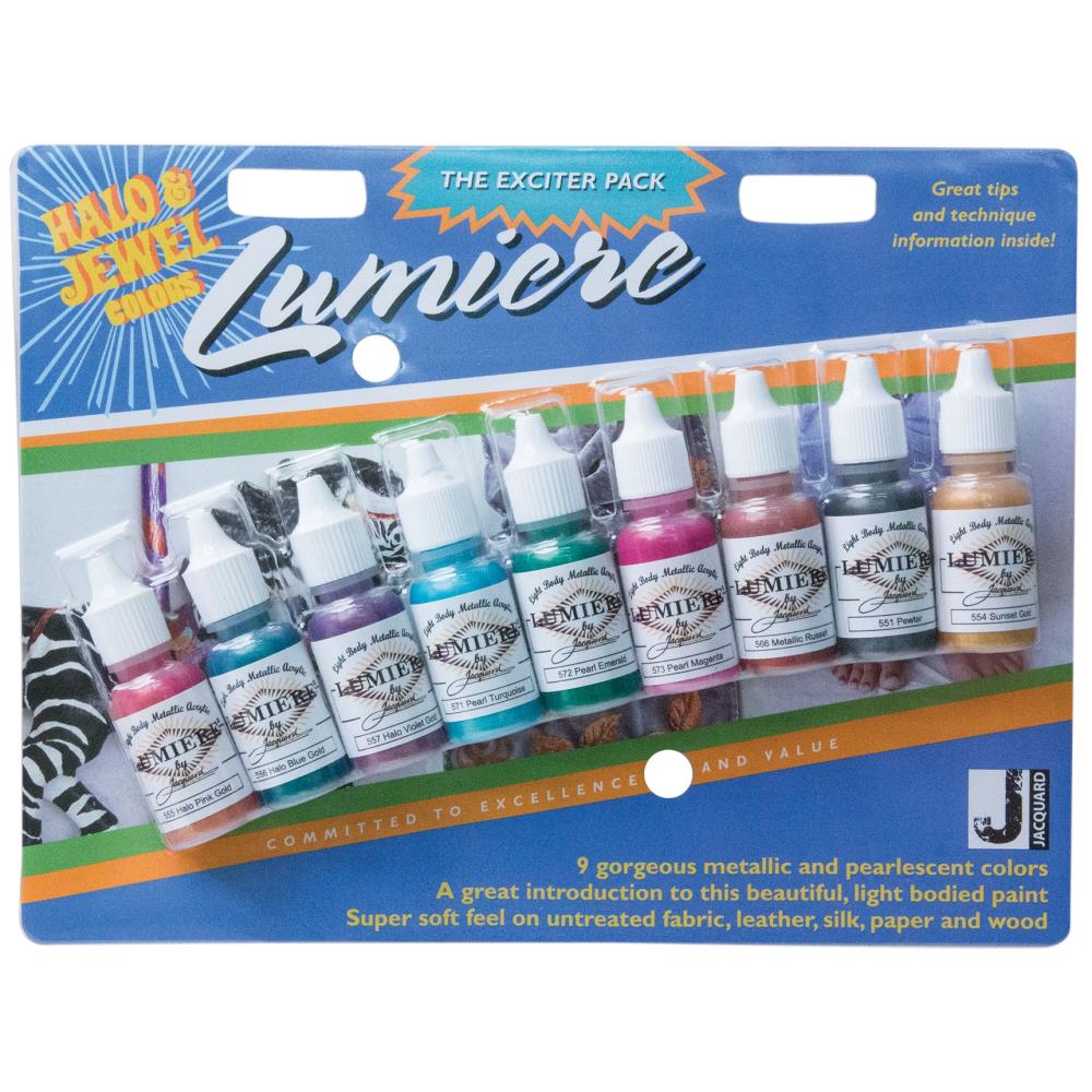 Lumiere Exciter Pack Halo Jewel / Pinturas AcrÃlicas Metálicas y Aperladas Acrìlicos Jacquard
