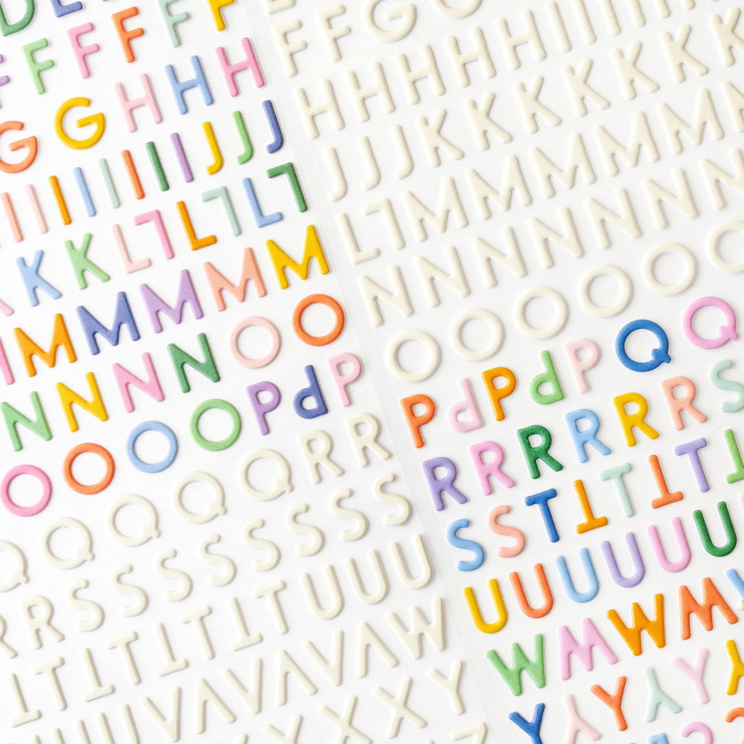 Poppy &amp; Pear Alpha Thickers / Pegatinas Alfabeto Bea Valint Stickers American Crafts