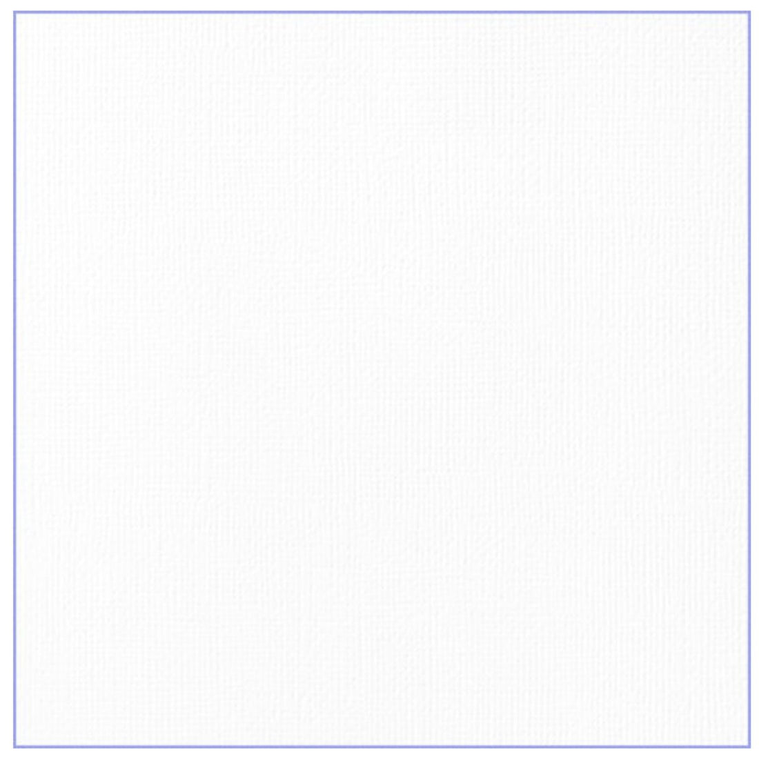 White Cardstock 12&quot; / 1 Hoja de Cartulina Blanca Texturizada Papel, Hojas Sueltas American Crafts