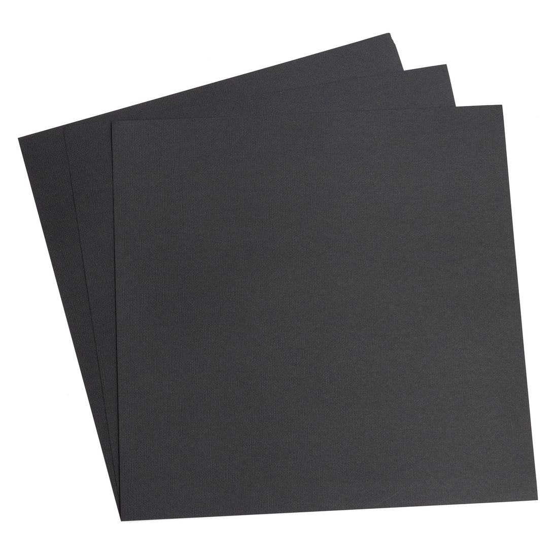 Black Precision Cardstock Pack 12&quot; / Paquete de Cartulina Negra Texturizada Papel American Crafts