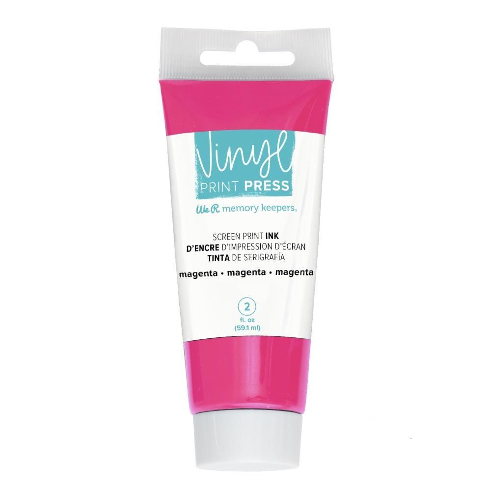 Vinyl Print Press Screen Print Ink / Tinta de Serigrafía Magenta Impresiòn con Prensa We R Memory Keepers