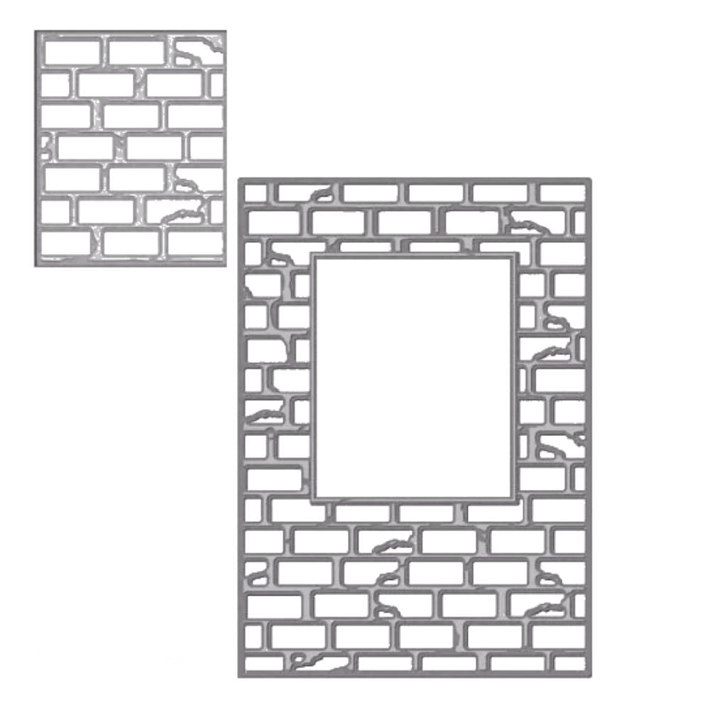 Suaje de Corte para Hacer Fondos de Bloques / Another Brick in The Wall Dados de Corte / Suajes / Troqueles Crafter&