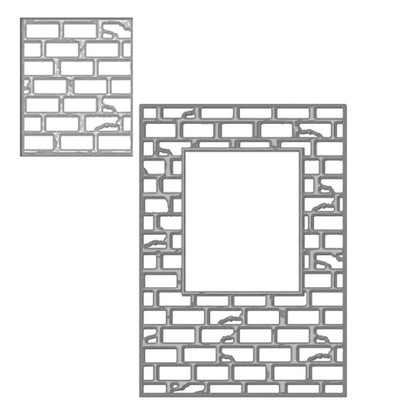 Suaje de Corte para Hacer Fondos de Bloques / Another Brick in The Wall Dados de Corte / Suajes / Troqueles Crafter&