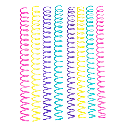 8 Espirales de Plastico Journelle Pastel 15mm/20mm Arillos para Engargolar Angie Guerra &amp; Hobbees