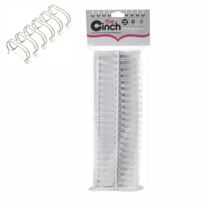 Cinch Wires White 1.25&quot; / 2 Arillos Blancos Arillos para Engargolar We R Memory Keepers