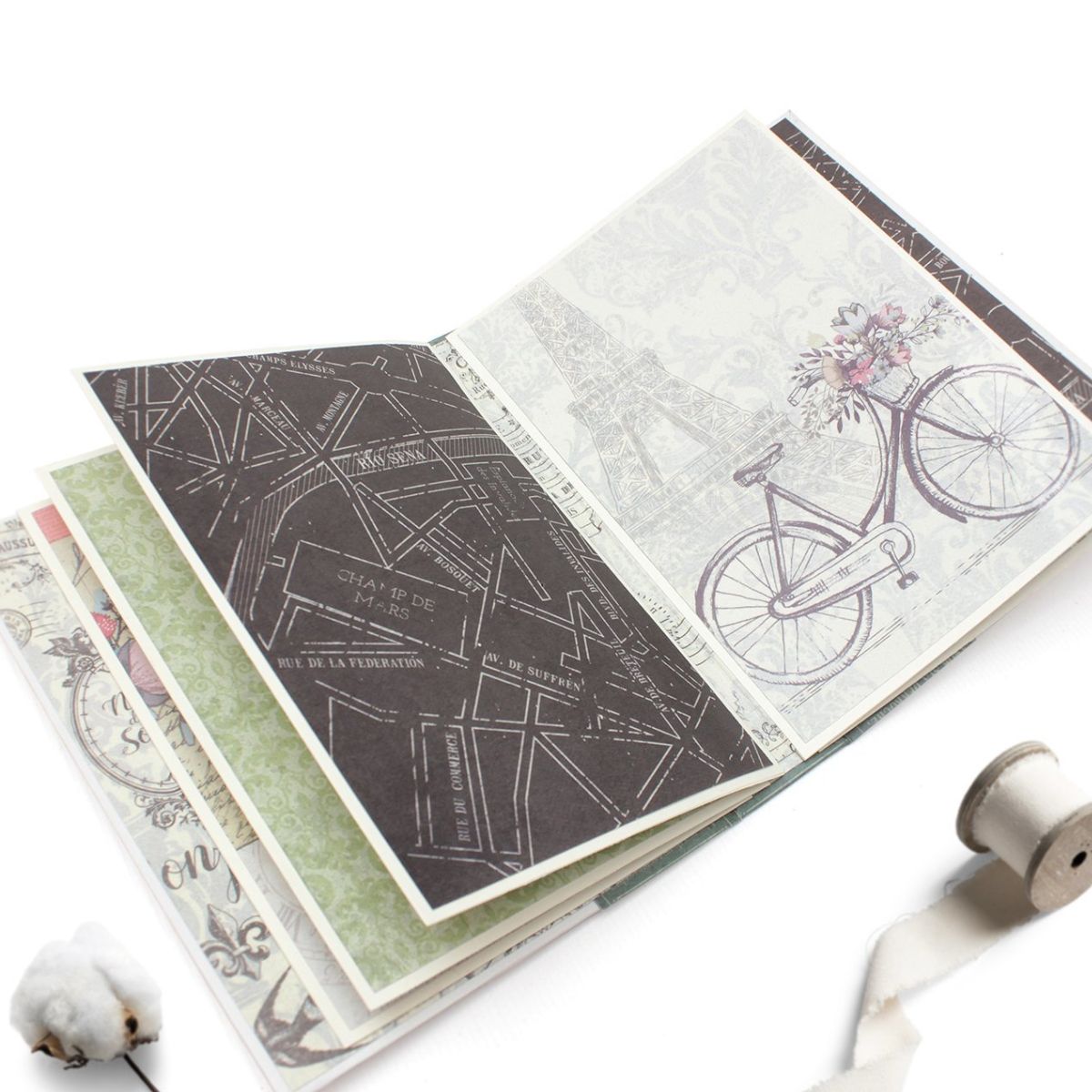 Tarjetas para Diario Bonjour Paris Descontinuado Texturarte