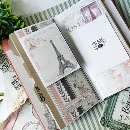 Tarjetas para Diario Bonjour Paris Descontinuado Texturarte