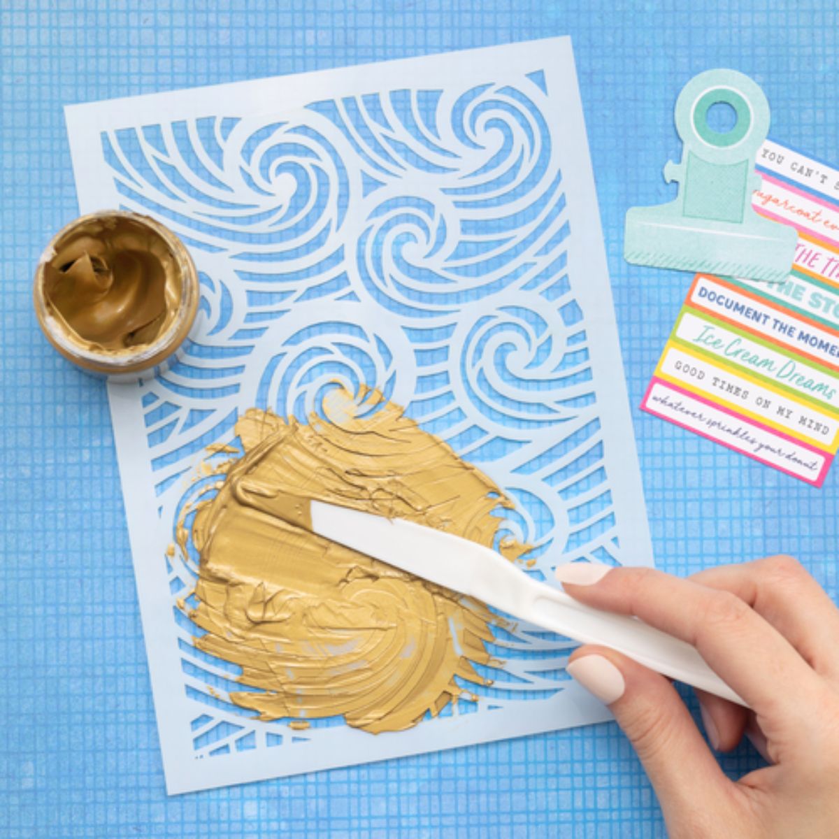 Metallic Texture Paste Set / Kit de Pasta Texturizadora Metálica Pastas Texturizadoras y Medios Mixtos Vicki Boutin