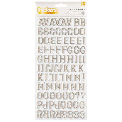 Joyful Notes Alphabet Thickers Stickers / Estampas Gruesas de Alfabeto Stickers Pink Paislee