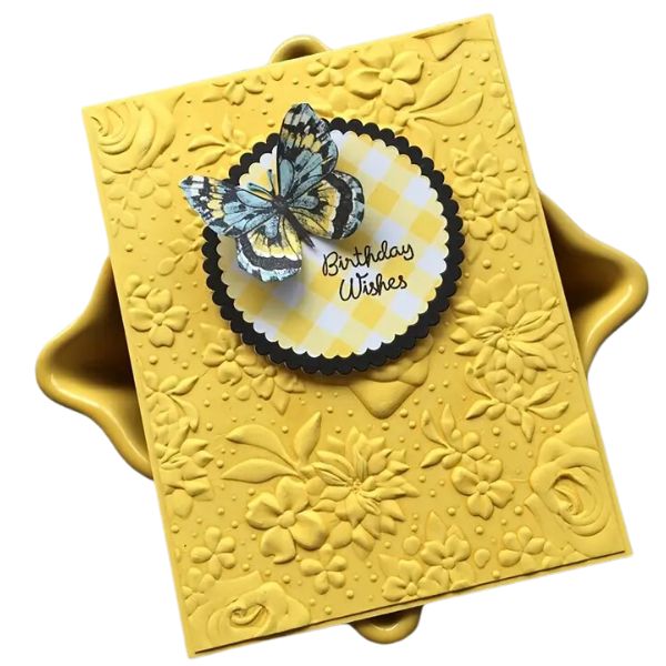Folder de Grabado 3D Flores Rurales Folders de Grabado Hobbees