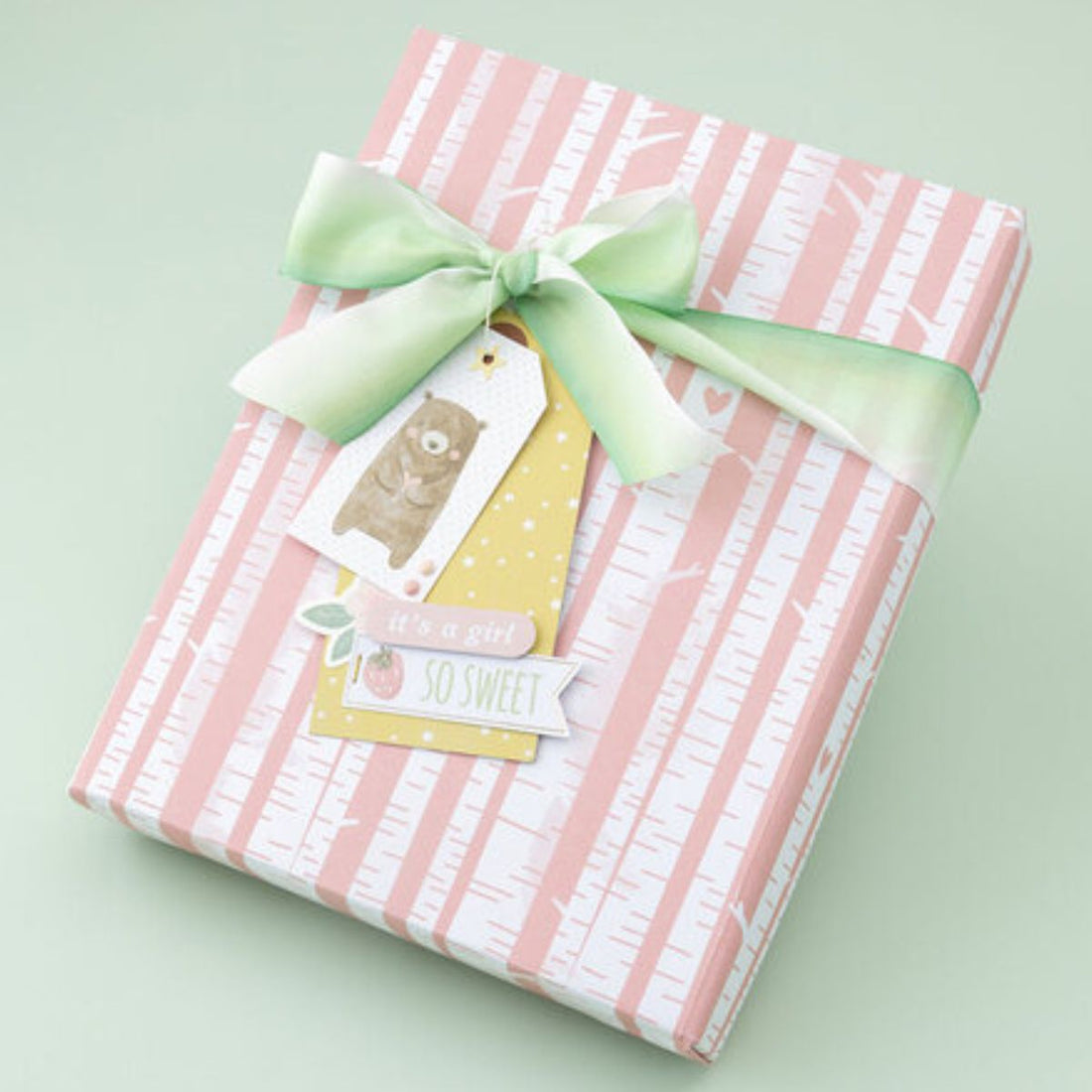 Hello Little Girl Paper Pad 12" / Block Papel Hola Pequeña Papel American Crafts