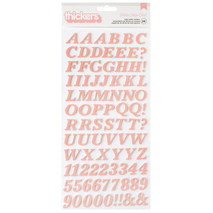 Hello Little Girl Thickers Alpha/ Alfabeto 3D Hola Pequeña Stickers American Crafts