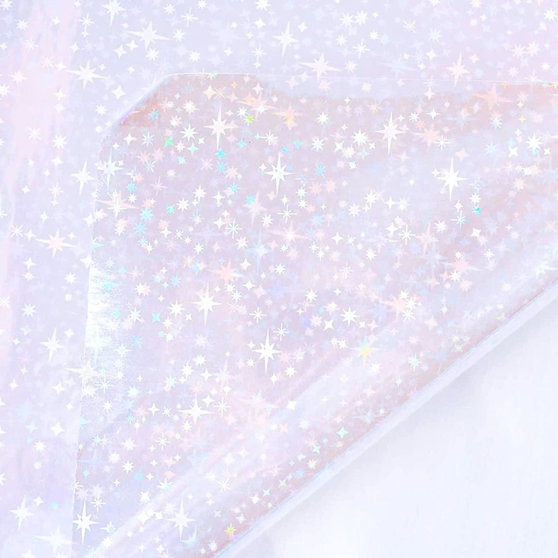 5 Hojas de Laminado en FrÃo de Estrellas Holográficos Acetato y Especializados Hobbees