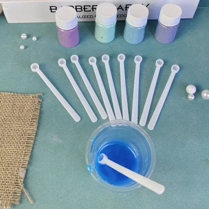 5 Mini Cucharitas para Polvos, Glitter o Pigmentos Herramientas Hobbees
