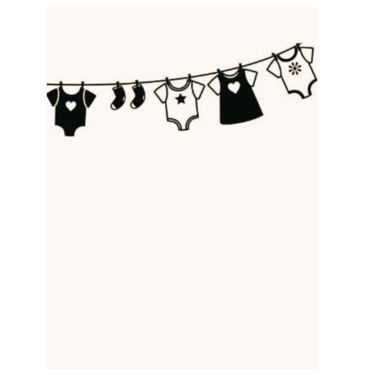 Embossing Baby Clothes On Line / Folder de Grabado Tendedero Ropa Bebe Descontinuado Darice