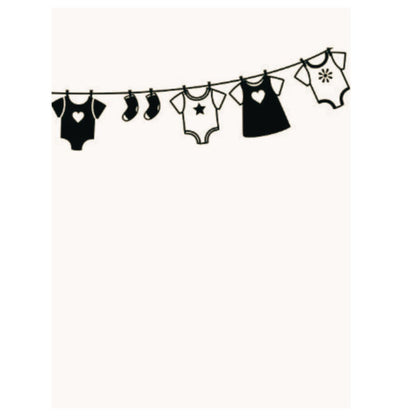 Embossing Baby Clothes On Line / Folder de Grabado Tendedero Ropa Bebe Descontinuado Darice