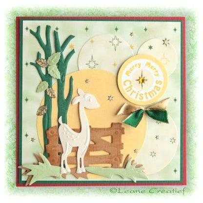 Suaje de Corte de Arbol y Venado / Deer Trees Dados de Corte / Suajes / Troqueles Leane Creatief