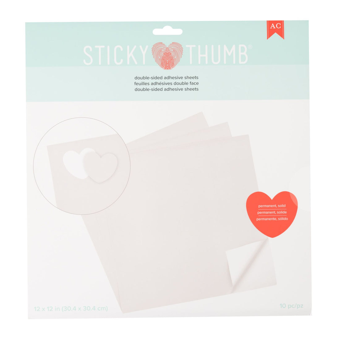 Double-Sided Adhesive Sheets 12" / Hojas adhesivas de doble cara Adhesivos / Pegamentos Sticky Thumb