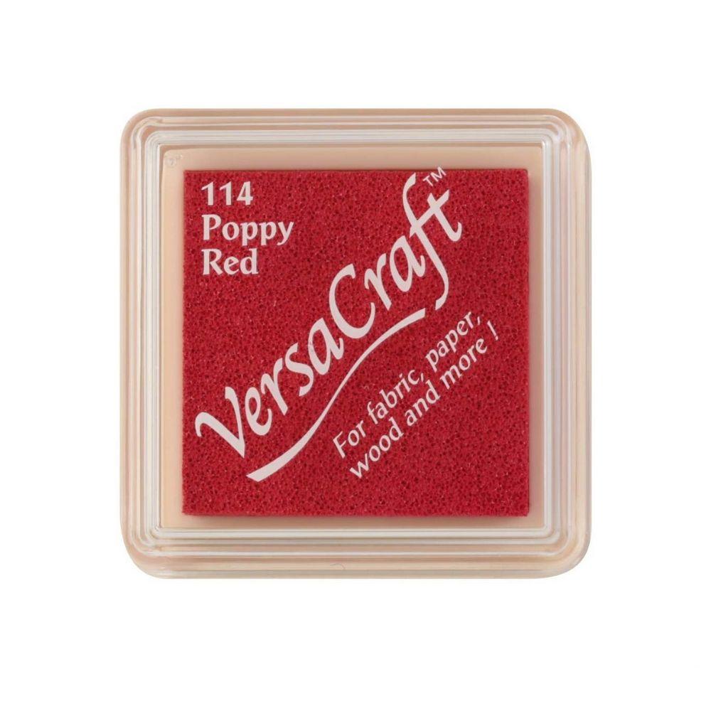 VersaCraft Mini Ink Pad Poppy Red / Mini CojÃn de Tinta Rojo Tintas TSUKINEKO