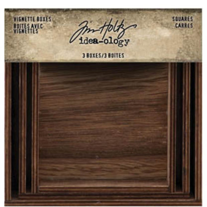 Idea-Ology Wooden Vignette Boxes / Cajas de Viñetas de Madera Accesorios Tim Holtz