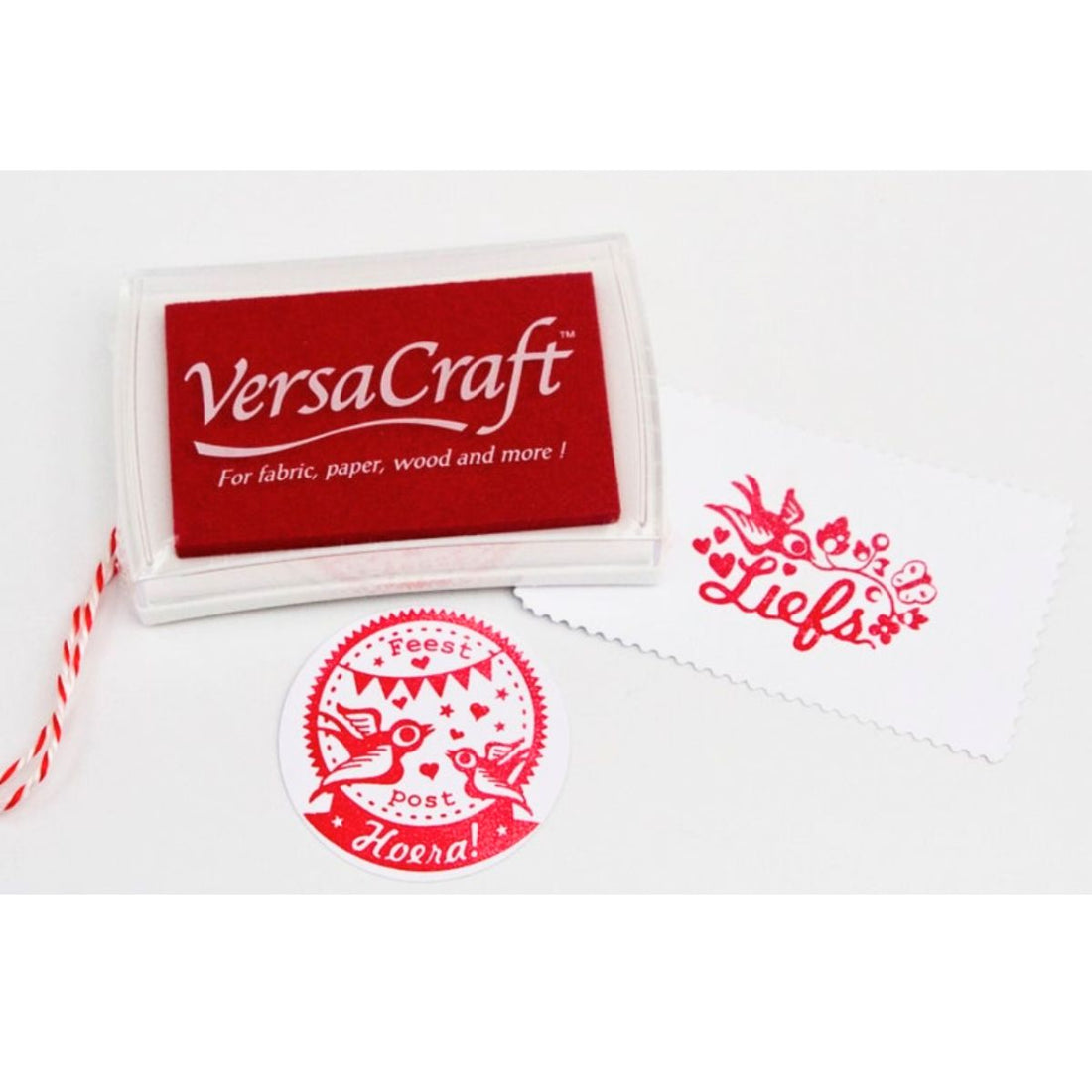 VersaCraft Mini Ink Pad Poppy Red / Mini CojÃn de Tinta Rojo Tintas TSUKINEKO