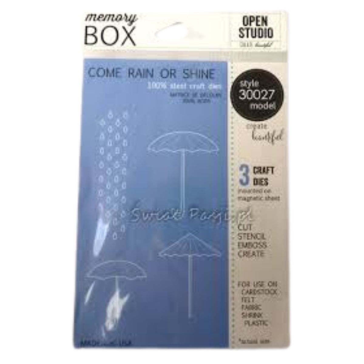 suaje de Corte de Sombrilla / Come Rain Or Shine Dados de Corte / Suajes / Troqueles Memory Box